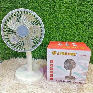 JYSUPER JY-2218 AC/DC Rechargeable 4000mAh Mini Desk Fan – Random Color