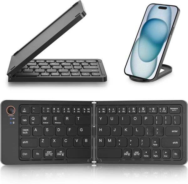 GearUP B023 Rechargeable Ultra Slim Folding Pocket Bluetooth Keyboard - Image 3