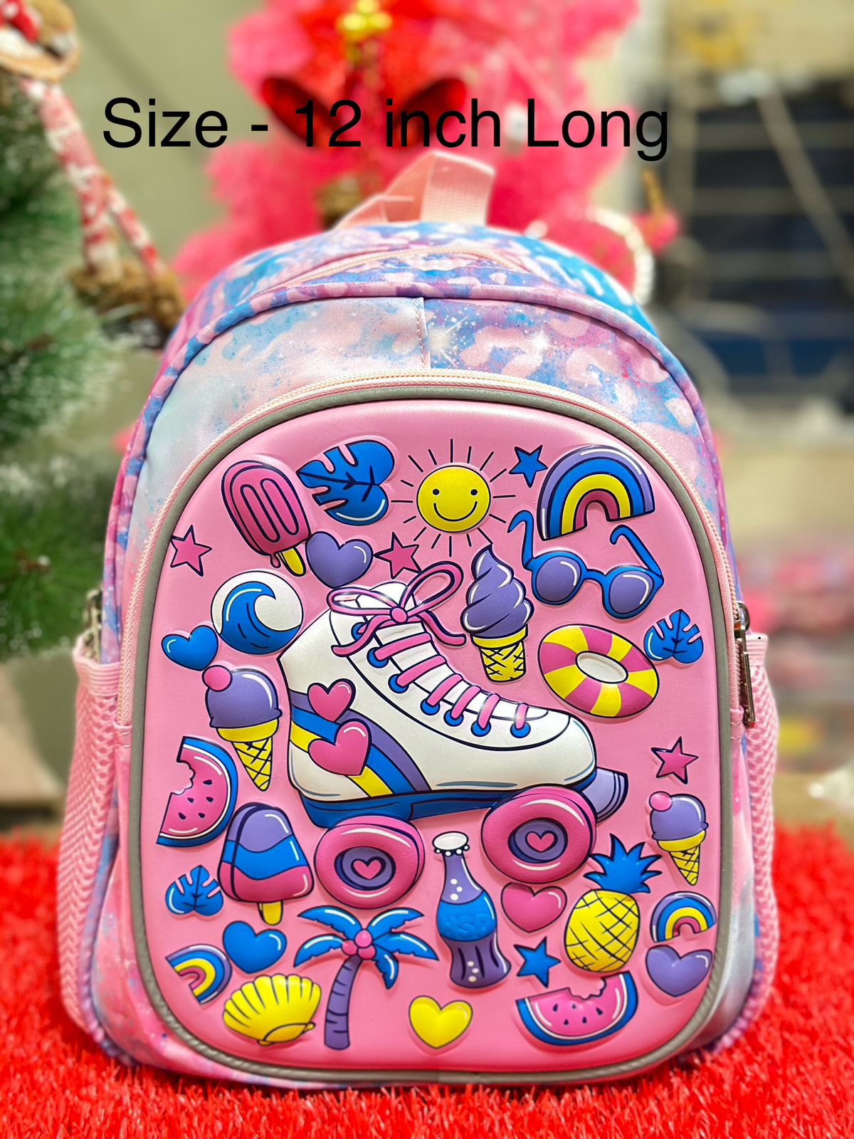 LK/School Backpack for Girls and Boys Embossed Hardcase Unicorn Dinosaur Stegosaurus 3D Pic High Quality Bag Kids School Bag Waterproof & Washable - Image 3